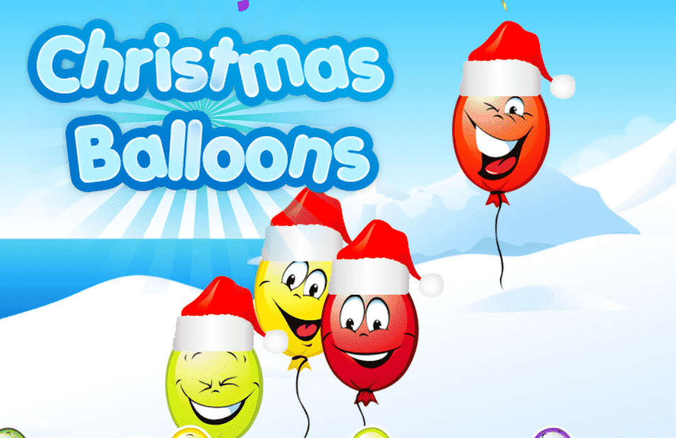 Christmas Balloons Tapping Game