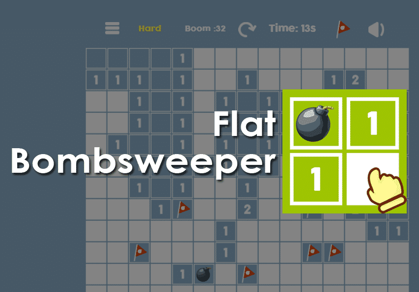 Flat Bombsweeper Game